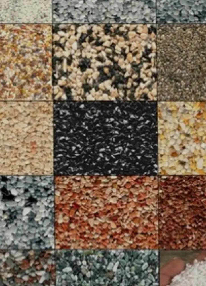 Detail der Marmorkies-Oberfläche